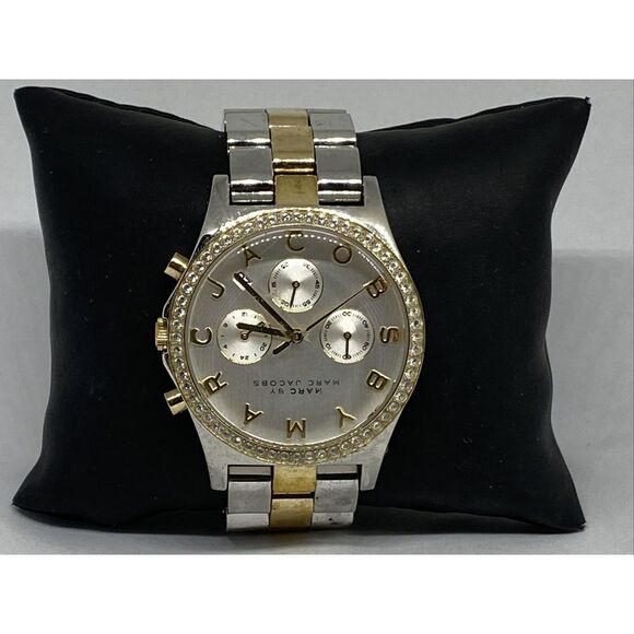 Marc Jacobs MBM3197 Women Silver Stainless Steel Analog Dial Quartz Watch XX898 - Picture 1 of 12